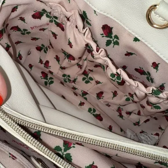 Betsy Johnson Bow Satchel Bag – CLEAN – Pastel Rainbow Ombré – Pearl Detail - Picture 6 of 15